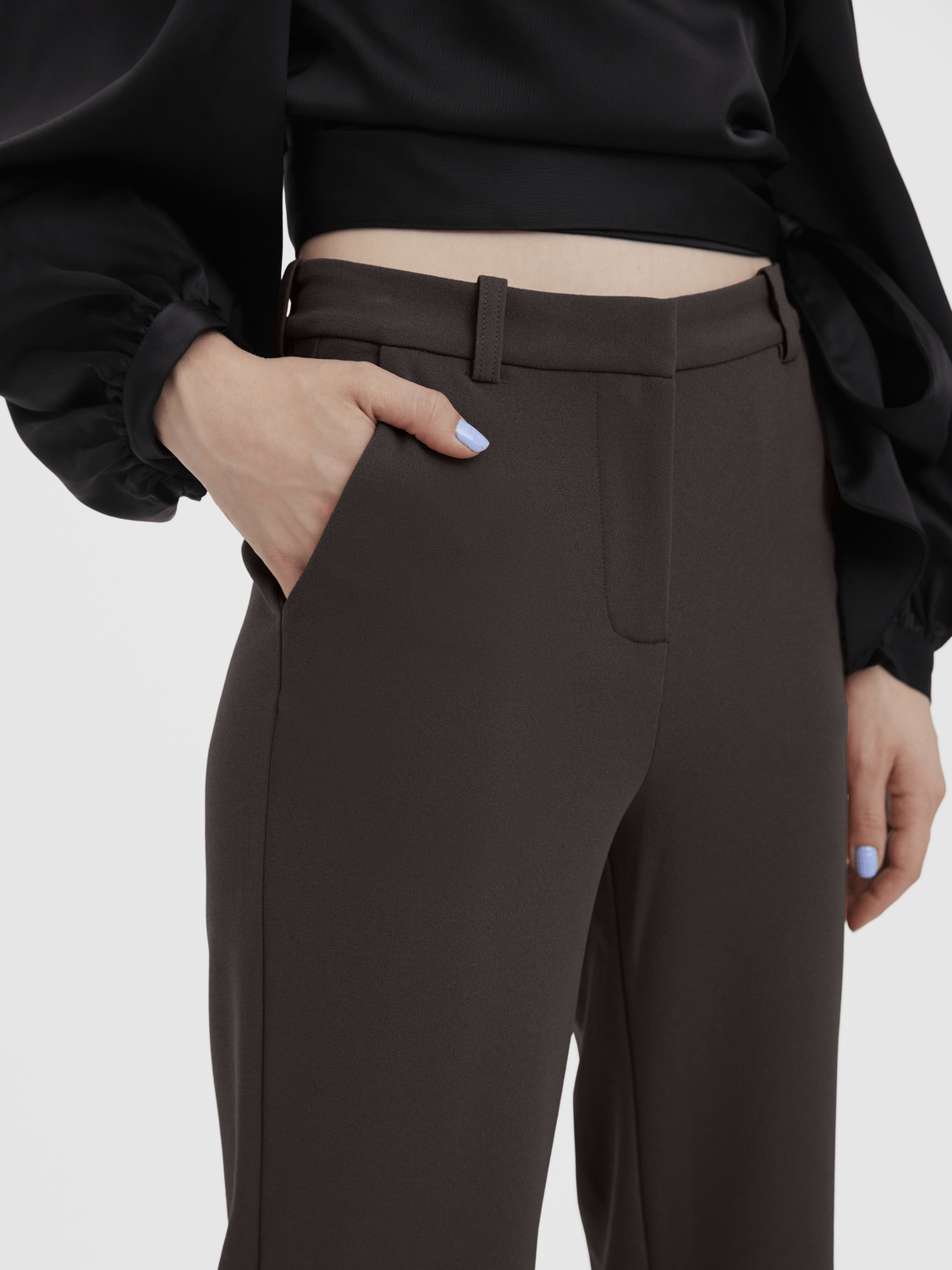 VMZAMIRA Trousers - Chocolate Torte - VERO MODA & VILA Bergvik